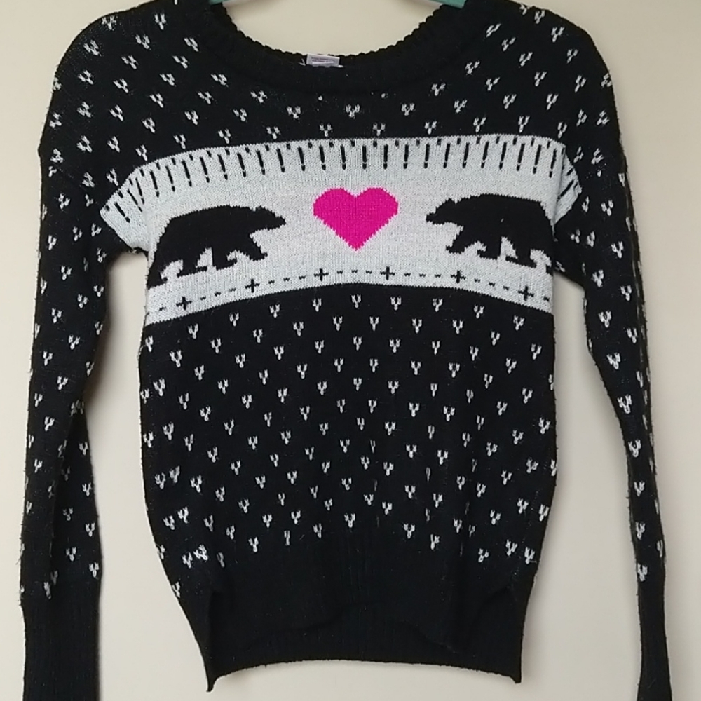Teen Back and White Sweatershirt